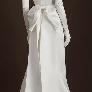 BOW ONLY from Wtoo by Watters Laurie Satin Wedding Gown.